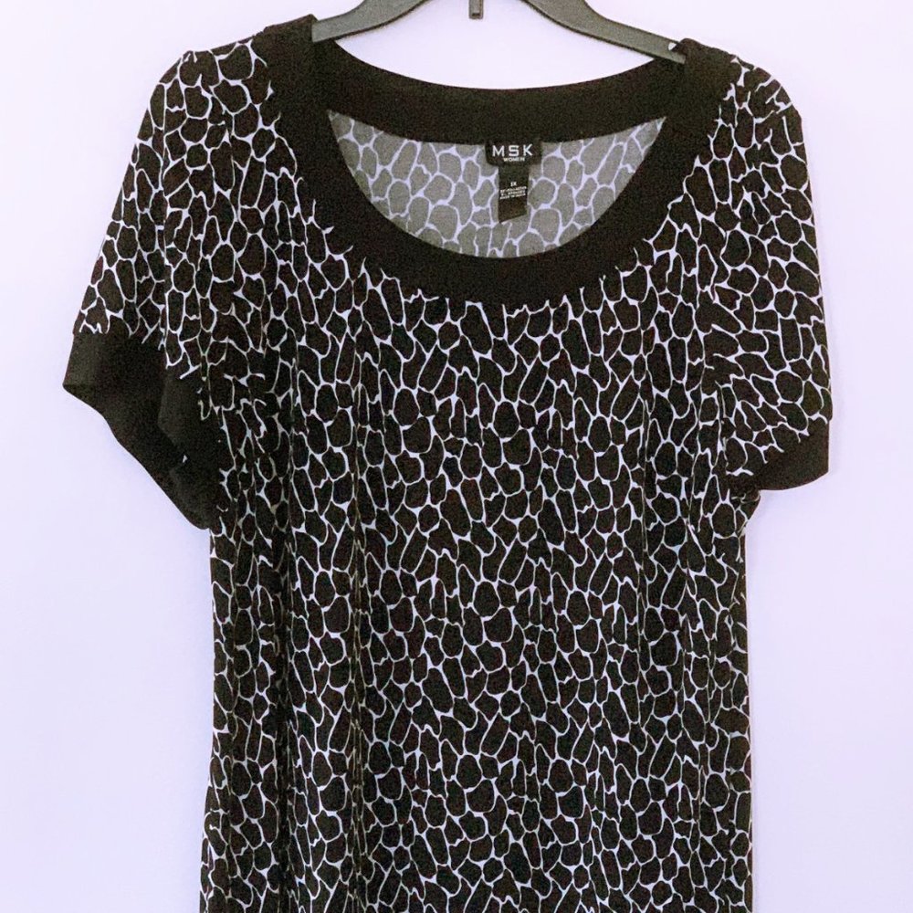 MSK Woman’s Black and White Jersey Dress